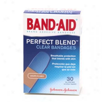 Band-aid Clear Perfect Blend Clear Bandages, One Size