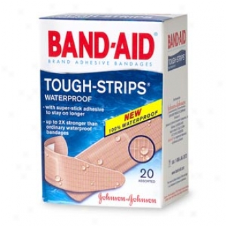 Band-aid Tough-strips Waterproof Bandages, Assorted Sizes