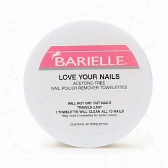 Barielle Love Your Nails Acetone-free Nail Polish Remover Towelettes