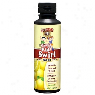 Barlean's Organic Oils Kid's Omega Swirl, Omega-3 Angle Oil Supplement, Lemonade