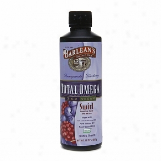 Barlean's Radical Oils Total Omega 3-6-9 Swirl, Vegan, Pomegranate Blueberry