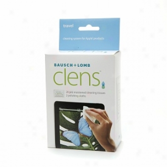 Bausch & Lomb Clens Cleaning System For Apple Products, Travel Kit