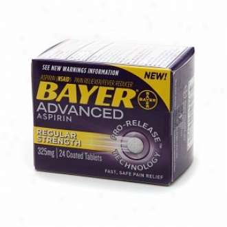 Bayer Adbanced Aspirin, Regular Strength, 325mg, Coated Tablets