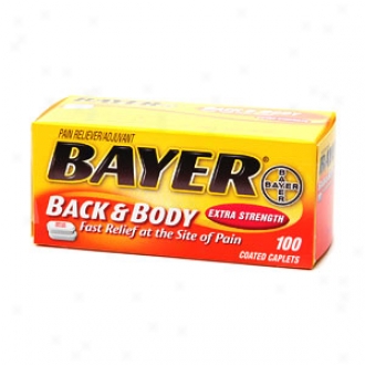 Bayer Aspirin Pain Reliever, Extra Strength Back & Body Pain, Caplets