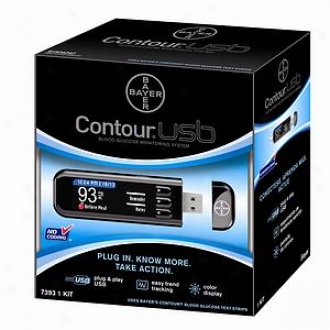 Bayyer Contour Usb Blood Glucose Monitoring System, Model 7393a