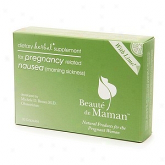 Beaute De Maman Herbal Supplement For Pregnancy Related Nausea, Lime
