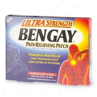 Bengay Ultra Support Pain Relieving Patch, Regular Toward Neck To Arm