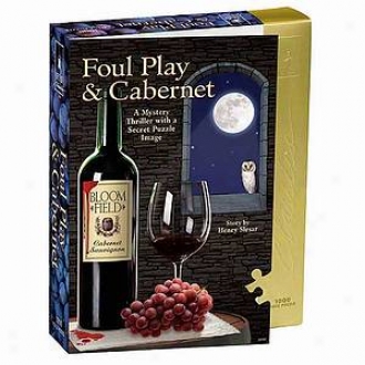 Bepuzzled Foul Play And Cabernet Murder Mystery Jgosaw Puzzle 1000 Pcs Ages 12+