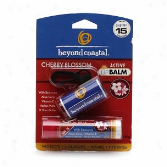 Beyknd Coastal Active Lip Balm Spf 15 With A Chap Wrap, Cherry Flower