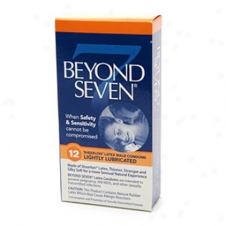 Beyond Seven Sheerlon Natural Rubber Latex Conddoms, Lightly Lubricated