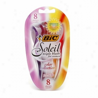 Bic Soleil Color Collection For Women, Disposable Shaver