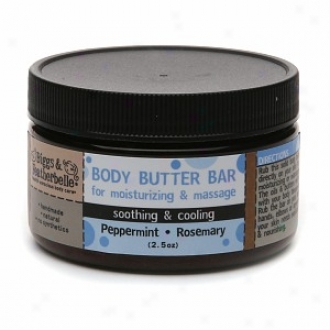 Biggs & Featherbelle Soothing & Cooling Body Butter Bar, Peppermint-rosemary