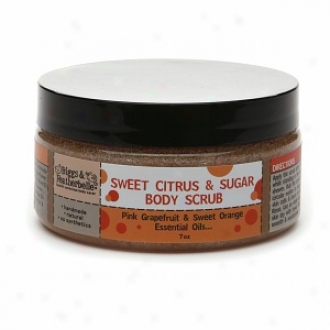 Biggs & Featherbelle Sweet Citrus & Sugar Body Scrub, Pink Grapefruit & Sweet Orange Essential Oils...