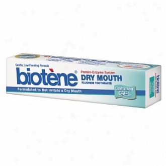 Biotene Dry Mouth Toothpaste With Bio-active Enzyme Protection, Gentle Gel, Mint