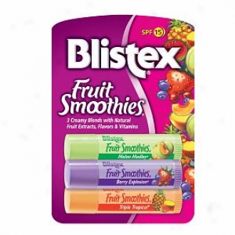 Blistex Product Smoothies, Spf 15 - 3 Pack