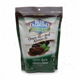 Blue Diamond Natural Oven Roasted Almonds, Bag, Mint Dark Chocolate