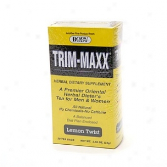 Body Breakthrough Trim-maxx Herbal Dieters Tea For Men & Women, Lemon Twist