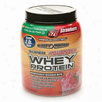 Body Fortress Super Advanced Whry Protein Powder, Strawberry