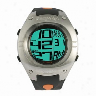 Body Glove Warpt Chronograph iDgital Watch, Black And Orange