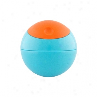 Boon Snack Ball Snack Container, 9m+, Blue Raspberry/tangerine