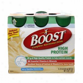 Boost High Protein Complete Nutritional Drink, Bottles, Very Vanilla