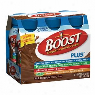Boost Plus Complete Nutritional Drink, Bottles, Rich Chocolate