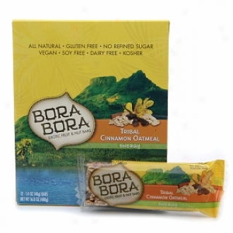 Bora Bora Exotlc Fruit & Nut Bars, Tribal Cinnamon Oatmeal