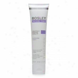 Bosley Professional Strength Volumizing & Thickening Styling Gel For All Hair Types, Medium Hold