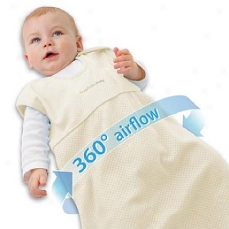 Breathable Baby Body-beeathe Wearable Blanket 6-12 Months, Ecru