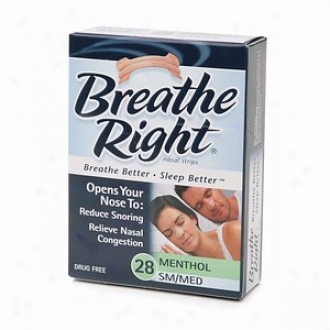Breathe Right Nasal Strips Vapor 28 Ct (s/m)