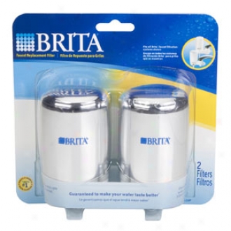 Brita Faucet Filter Replacement Cartriddges,, Attached Tap Chrome