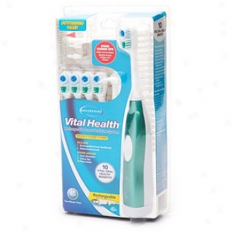 Brushpoint Vital Health Rechargeable Power  Oral Care System, Green