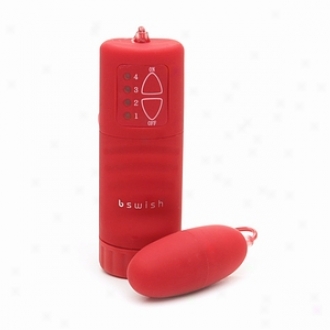 Bswixh Bnaughty Portable Vibrating Water Proof Bullet, Red