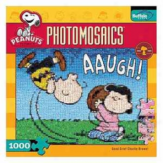 Buffalo Games Good Grief Charlie Brown Photomosaic 1000 Pcs Ages 10 And Up