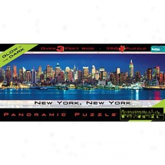 Buffalo Games Panoramic Cityscape Just discovered York Ardor In The Dark Jigsaw Puzzle 750 Pcs Ages 10+