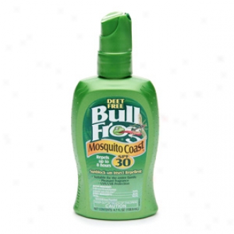 Bull Frog Mosquito Coast, Sunblock With Insect Repellent, Spf 30