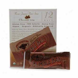 Bumblebar Organic Junior Size Energy Bar, Chocolate Crisp