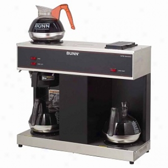 Bunn Vps 12-cup Pourover Commercial Coffee Brewer W/3 Warmers
