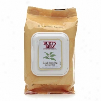 Burt's Bees Facial Cleansing Towelettes With White Tea Extract