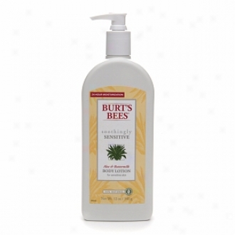 Burt]s Bees Soothingly Sensitive Body Lotion For Sensitice Skin, Aloe & Buttlermilk