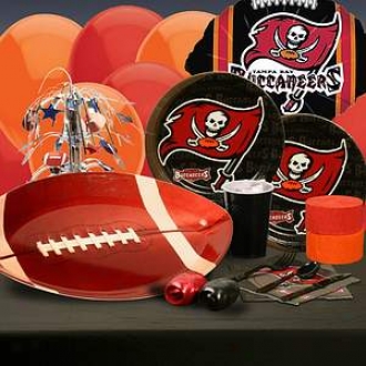 Buyseasons Costumes Tampa Bay Buccaneers Deluxe Party Kit (8 Guests)