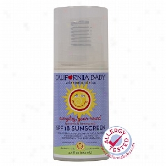 California Baby Everyday/year Round Moisturizing Sunscreen Spf 18+