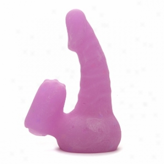 California Exotic Novelties Glow-in-the-dark Double Trouble Through  Vibrating Teaser Glow Kiss, Purple