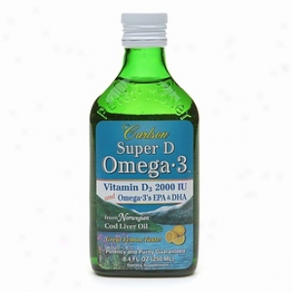 Carkson Super D Omega-3 Vitamin D3 2000 Iu And Omega 3's Epa & Dha, Lemon