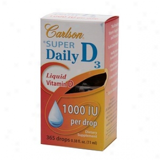 Carlson Super Daily Liquid Vitamin D3 1000 Iu, Drops, 1000 Iu