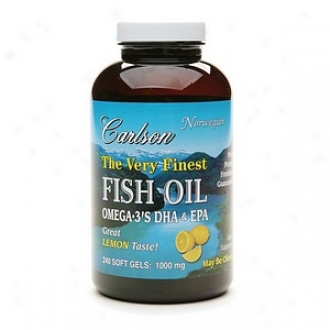 Carlson The Very Finest Fish Oil 1000mg, Softgels, Lemon
