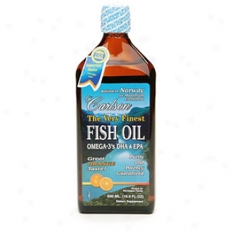 Carlson The Very Finest Fish Oil Omega -3's Dha & Epa, Orange