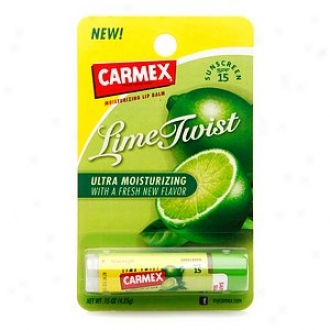 Carmex Ultra Moisturizing Lip Balm, Spf 15, Lime Convolution
