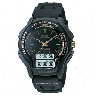 Casio Sport Watch 100m Water Resistant 10 Lap Memory