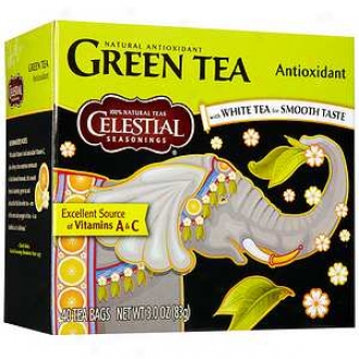 Celestial Seasonings Tea Green Tea Antioxidant Supplement With White Tea